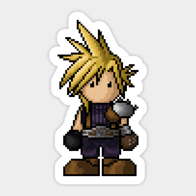 FF7 Cloud Strife Sticker by PixelKnight